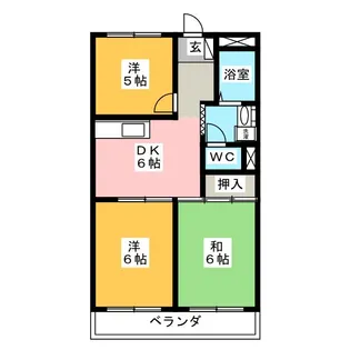 テクノハイツ楓【3階】の間取り