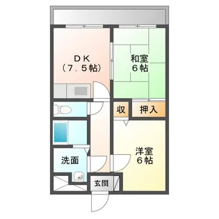 高洋ビルIV【1階】の間取り