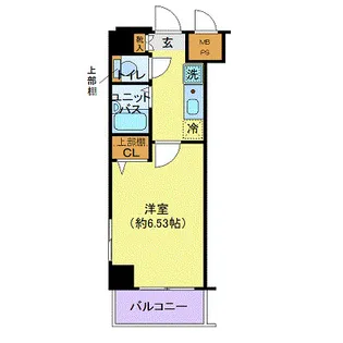 ヴェルト日本橋3【8階】の間取り