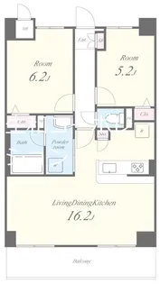 サン シエロ東今里【5階】の間取り