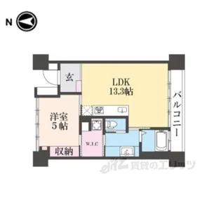 シャリマー西大路【7階】の間取り