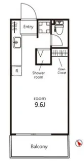 クレジデンス神谷町【10階】の間取り