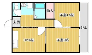桜宮マンション【4階】の間取り