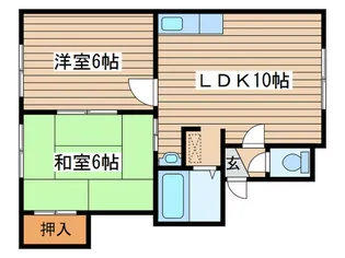 ノ-スシャト-20【1階】の間取り