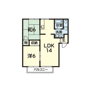 アスガードレジデンスA【1階】の間取り