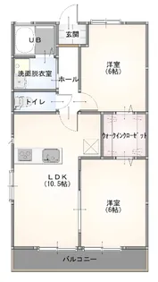 ショコラ小串【2階】の間取り