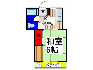 雨沢コーポ【2階】の間取り