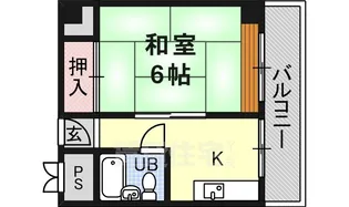 オカゼン茨木ビル【4階】の間取り