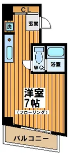 東京都渋谷区西原1【マンション】の間取り