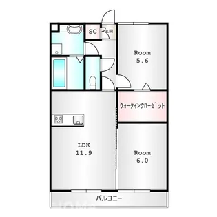 群馬県前橋市小島田町【アパート】の間取り