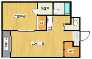 福岡県久留米市梅満町【マンション】の間取り