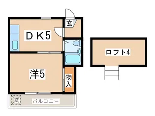 レオパレス衣笠第7【2階】の間取り