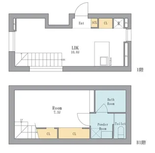東京都品川区西五反田5【マンション】の間取り