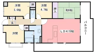 兵庫県西宮市笠屋町【マンション】の間取り