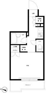 ルーブル豊島千川【2階】の間取り