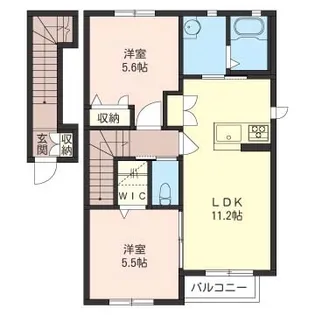 エクセルコート【2階】の間取り