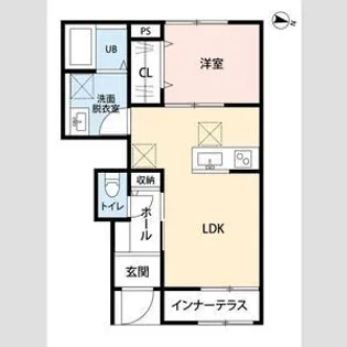 リーブルファイン葛飾西水元【1階】の間取り