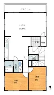 大阪府大阪市東住吉区今川7【マンション】の間取り