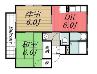千葉県大網白里市みずほ台1【アパート】の間取り