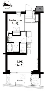 代々木参宮橋テラス【2階】の間取り