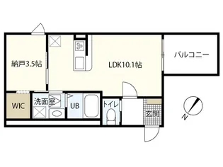 CUORE大福【2階】の間取り