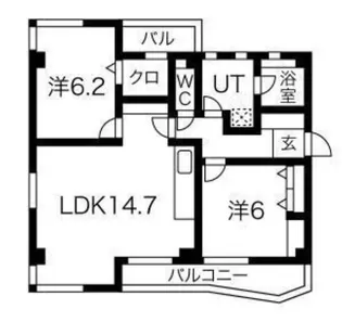 カトレヤビル【3階】の間取り