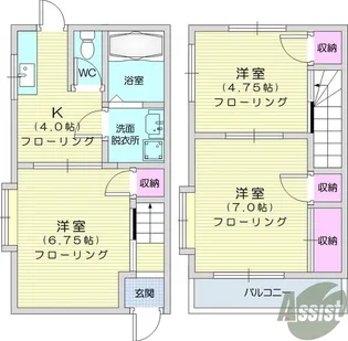 ビラージュ・モア【2階】の間取り