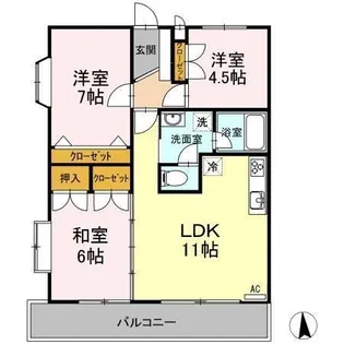 ラーバンハイツ【3階】の間取り