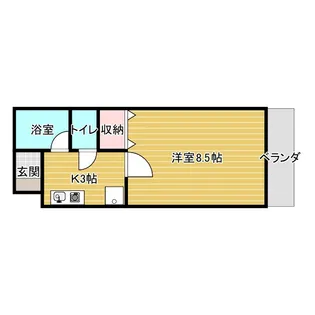 コンフォート健軍【2階】の間取り