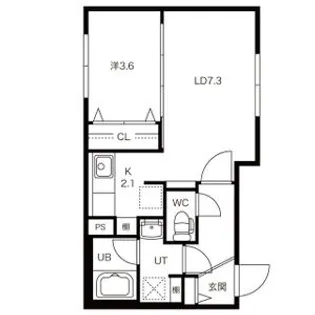 LA・GARE(ラ・ガーレ)【2階】の間取り