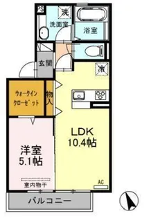 ラ・ヴェスタII【2階】の間取り