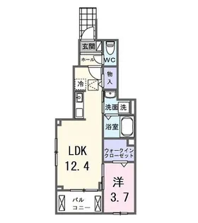 ラ・リッシュI【1階】の間取り