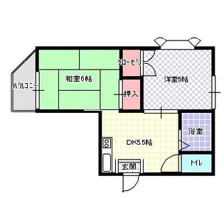 カールハイツ寝屋川II【2階】の間取り