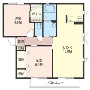 リヴェールB【2階】の間取り