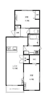 東京都国分寺市東元町2【アパート】の間取り