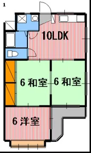 コーポねずみや【2階】の間取り