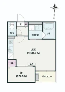 Jack soneI【3階】の間取り