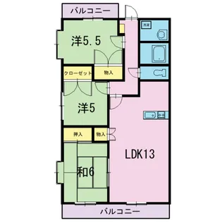 プレミールK【3階】の間取り