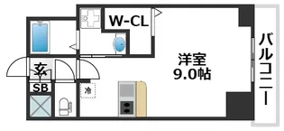 大阪府大阪市東淀川区上新庄3【マンション】の間取り
