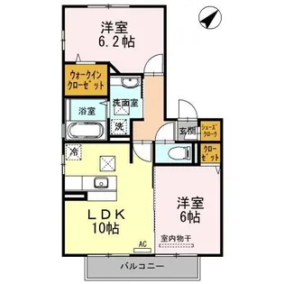 ミラカーサ II棟【1階】の間取り