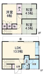 神奈川県横浜市青葉区美しが丘2【一戸建】の間取り