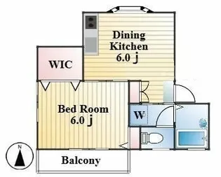 東京都台東区根岸3【アパート】の間取り