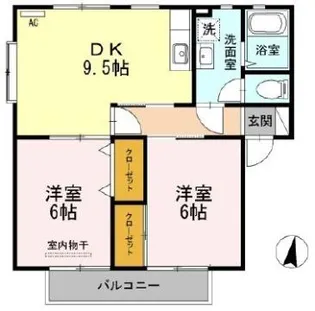 パレス新浜【2階】の間取り