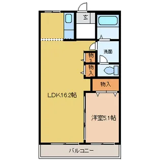 静岡県浜松市中央区佐鳴台3【アパート】の間取り
