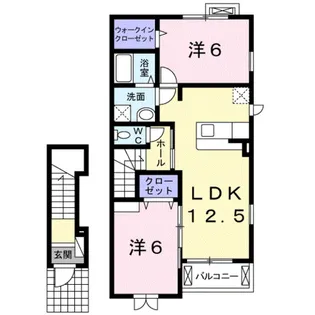 シルク ド レオ【2階】の間取り