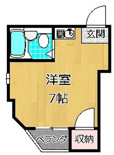 シップス甲斐田【1階】の間取り