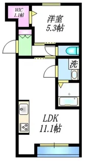 Villa 城山通り【2階】の間取り