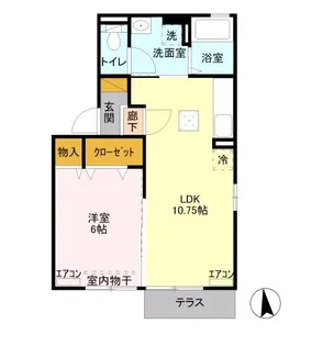 ルミナス・オリエンタルコート【1階】の間取り