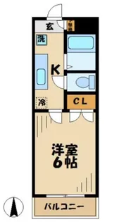 カレッジサイド清水【2階】の間取り