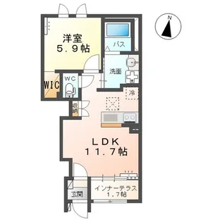 ソレイユ【1階】の間取り